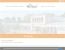 Tablet Screenshot of haus-bethania.de